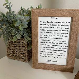 Farmhouse “Marriage” Table top Sign